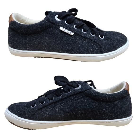 Taos Star Burst Black Lace Up Sneakers Shoes NEW Women's Size 6 1/2